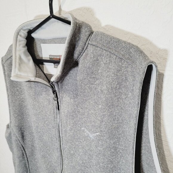 Peter Millar Sweater Vest Mens XL Gray Fleece Full Zip - Picture 3 of 9